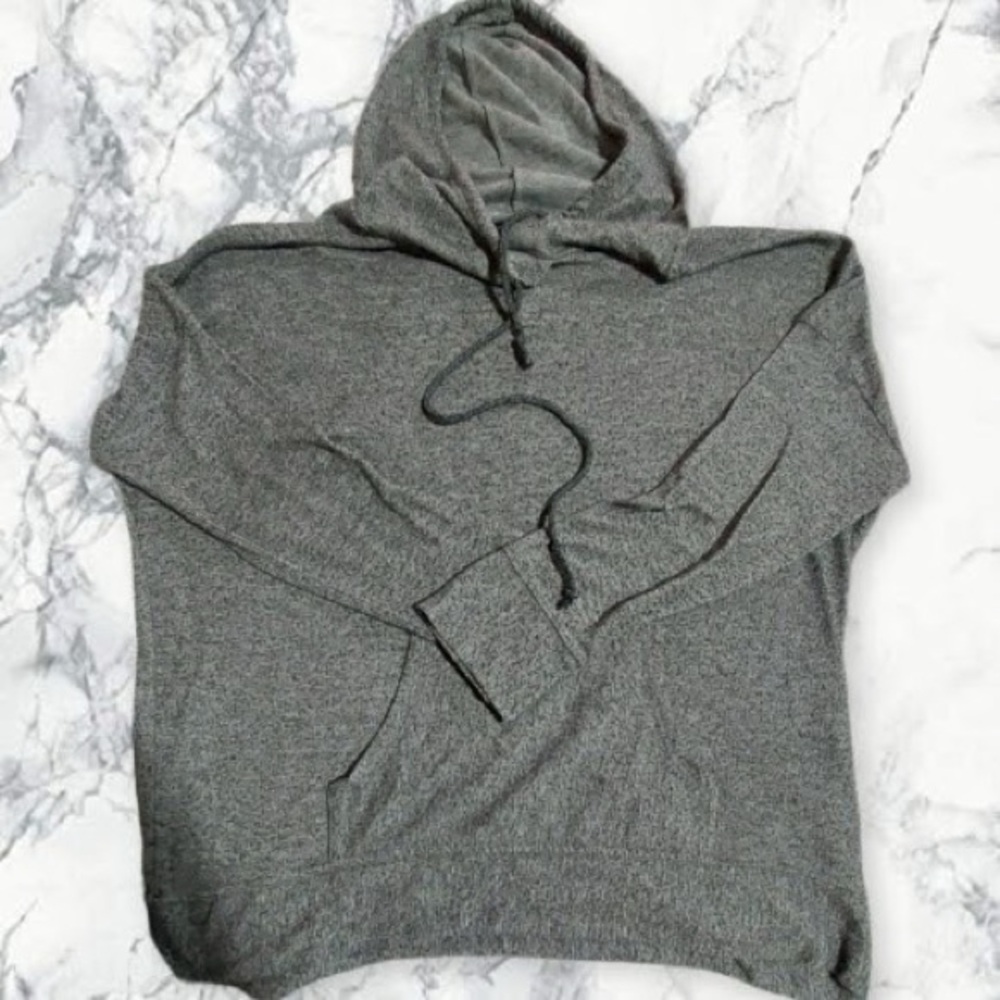 2/$20 Gray Hooded Knit Sweater Pullover